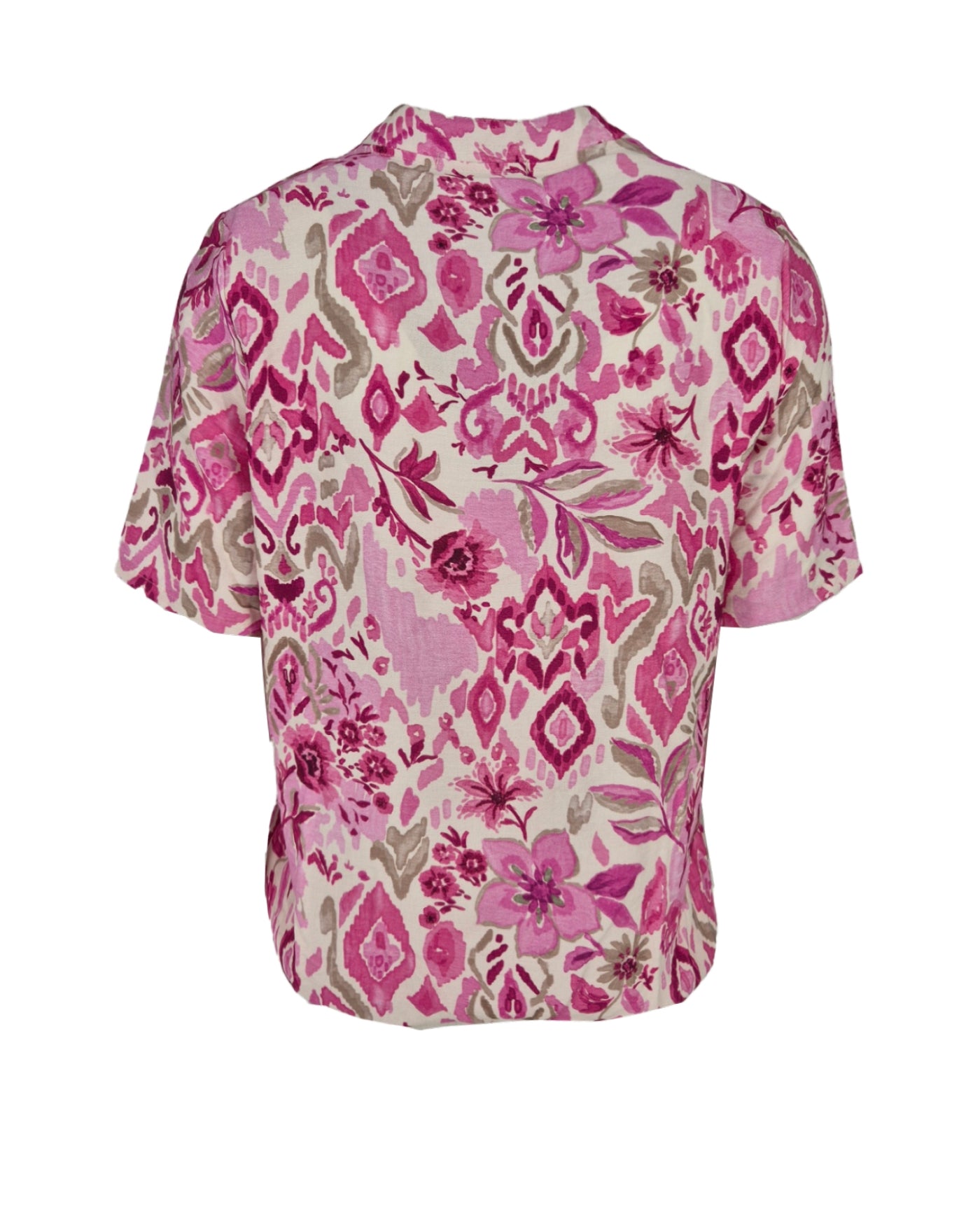 top doortje bloem ikat fuchsia