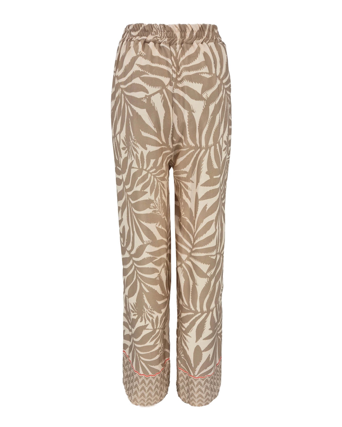 Broek - Rikki Mono Blad | Beige Broeken