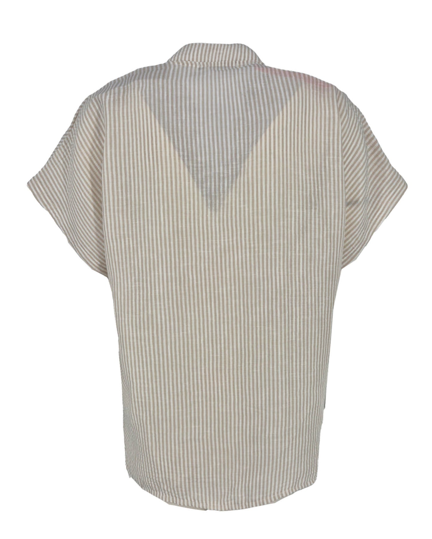 blouse katie broderie classic streep beige