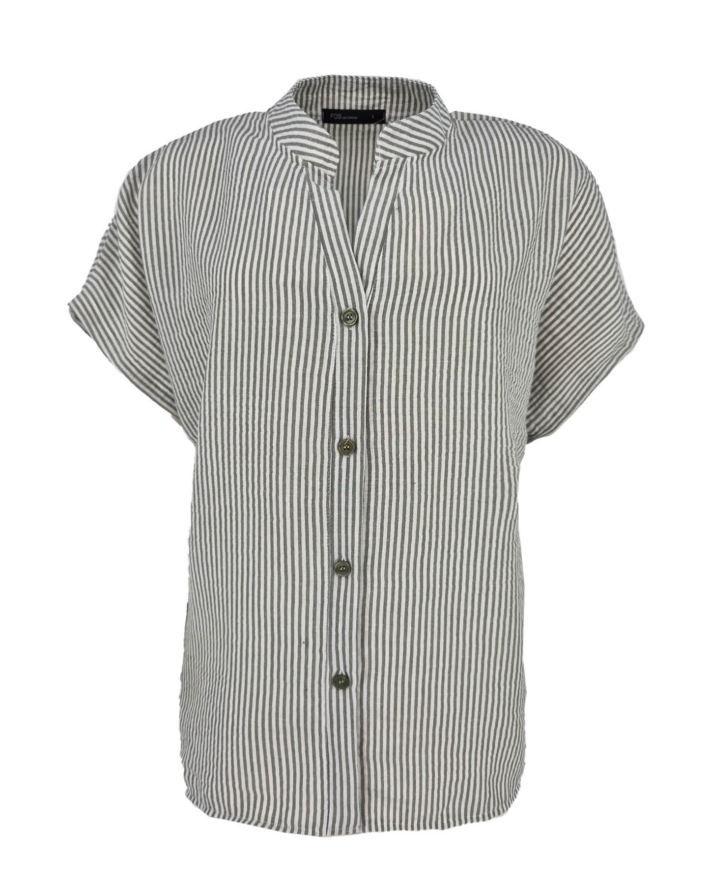 Blouse - Katie Classic streep | Army
