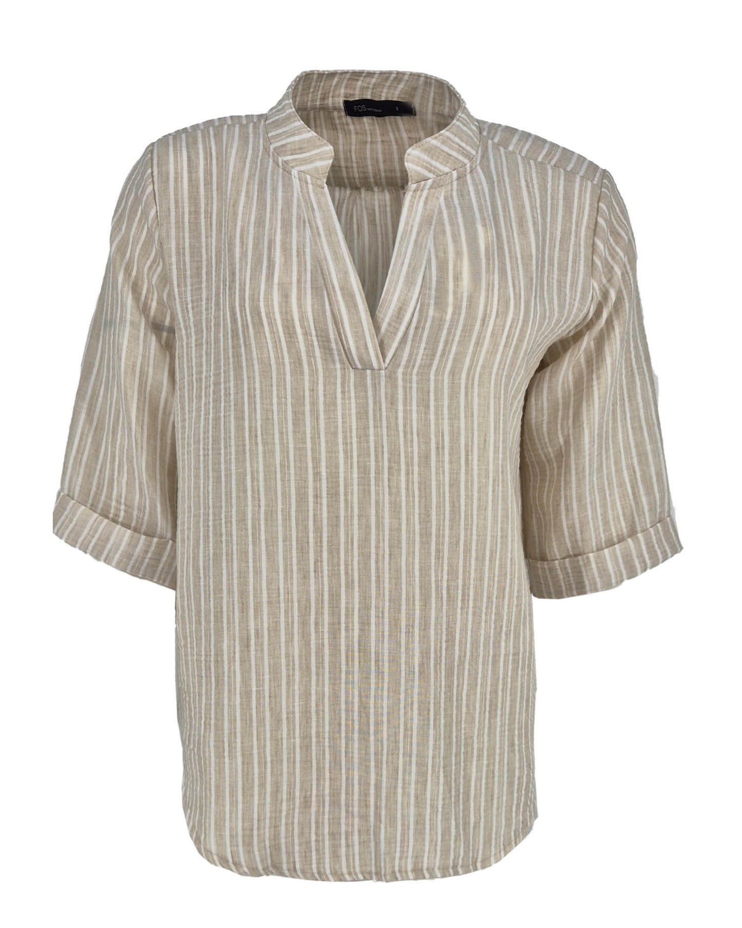 Top - Kyra Double Line | Beige