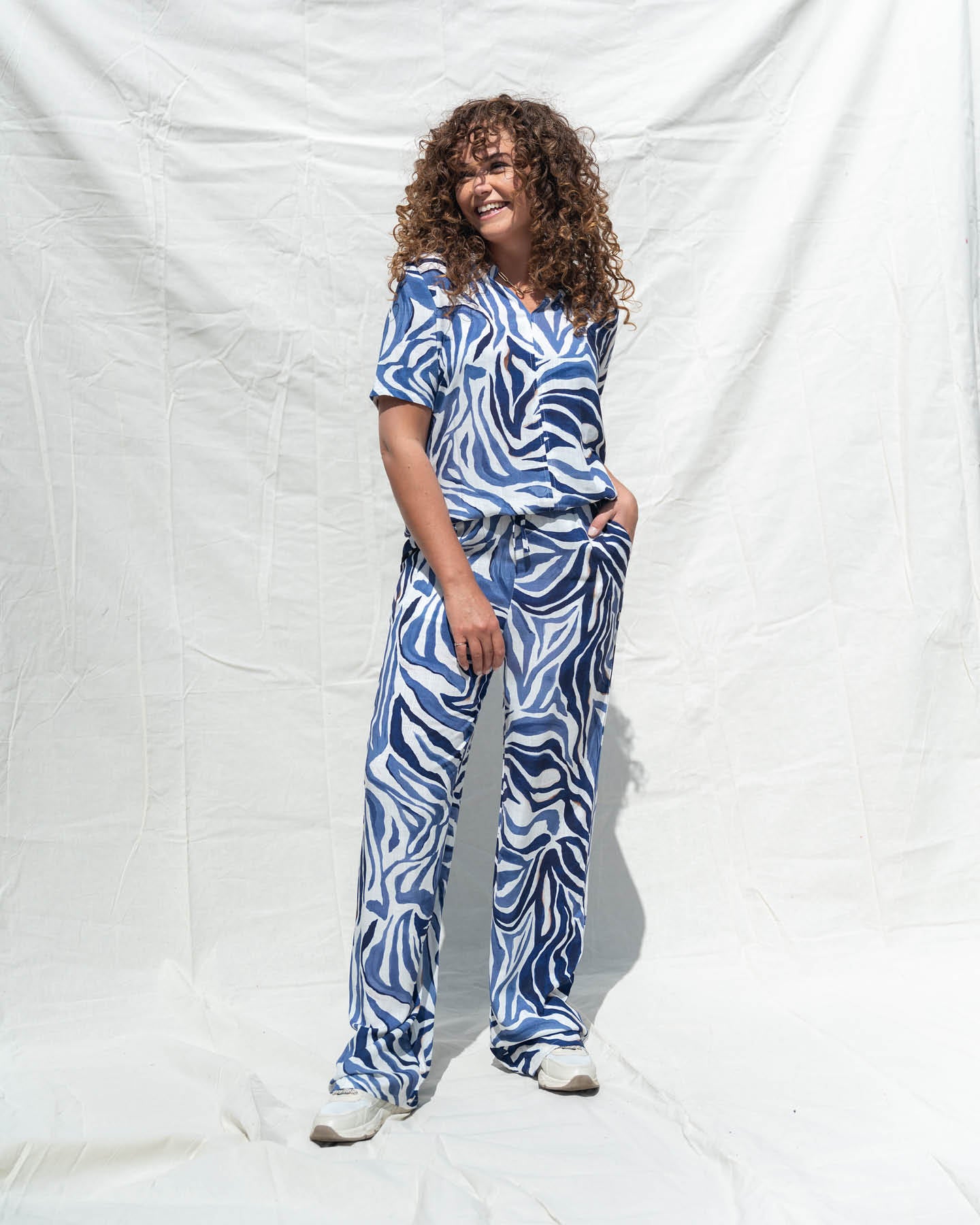 Broek - Rikki Zebra | Navy