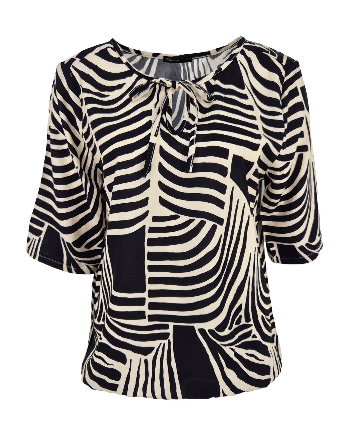 Blouson - Lexi Curvy lines | Zwart