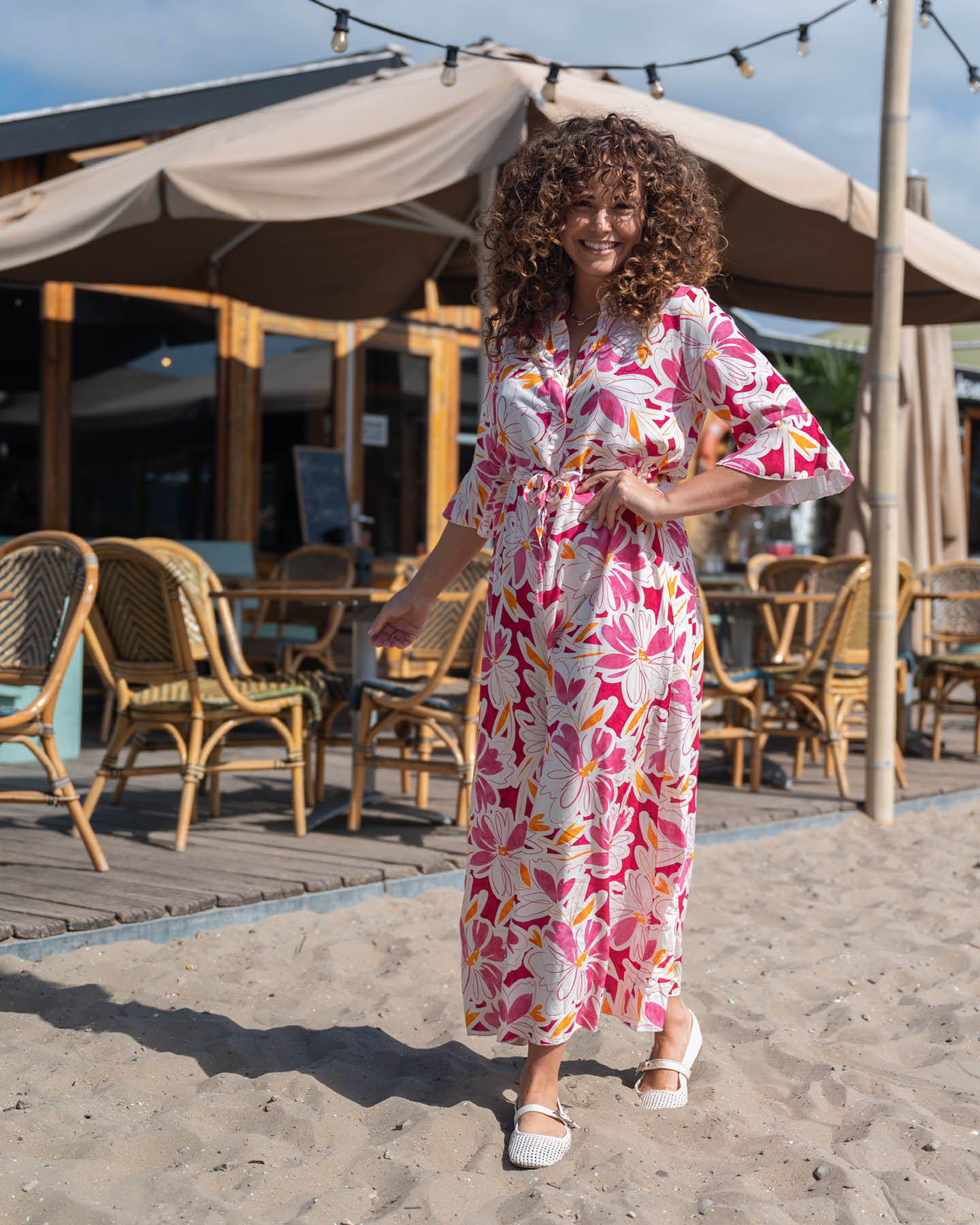 Jurk - Lalia Zomerbloei | Fuchsia