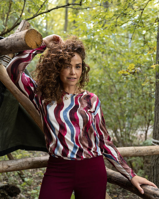 Blouson Bella met brush strokes dessin