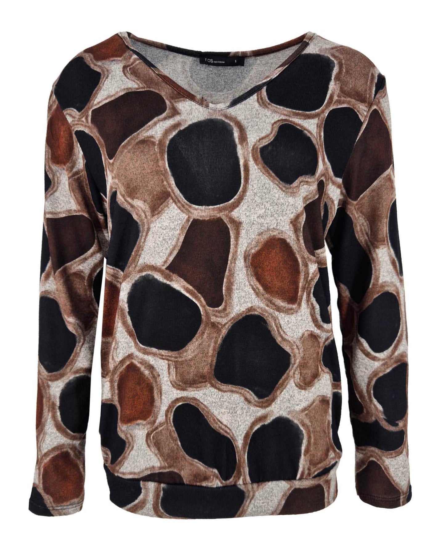 Top - Bella Stones-FB | Zwart Tops & Blouses