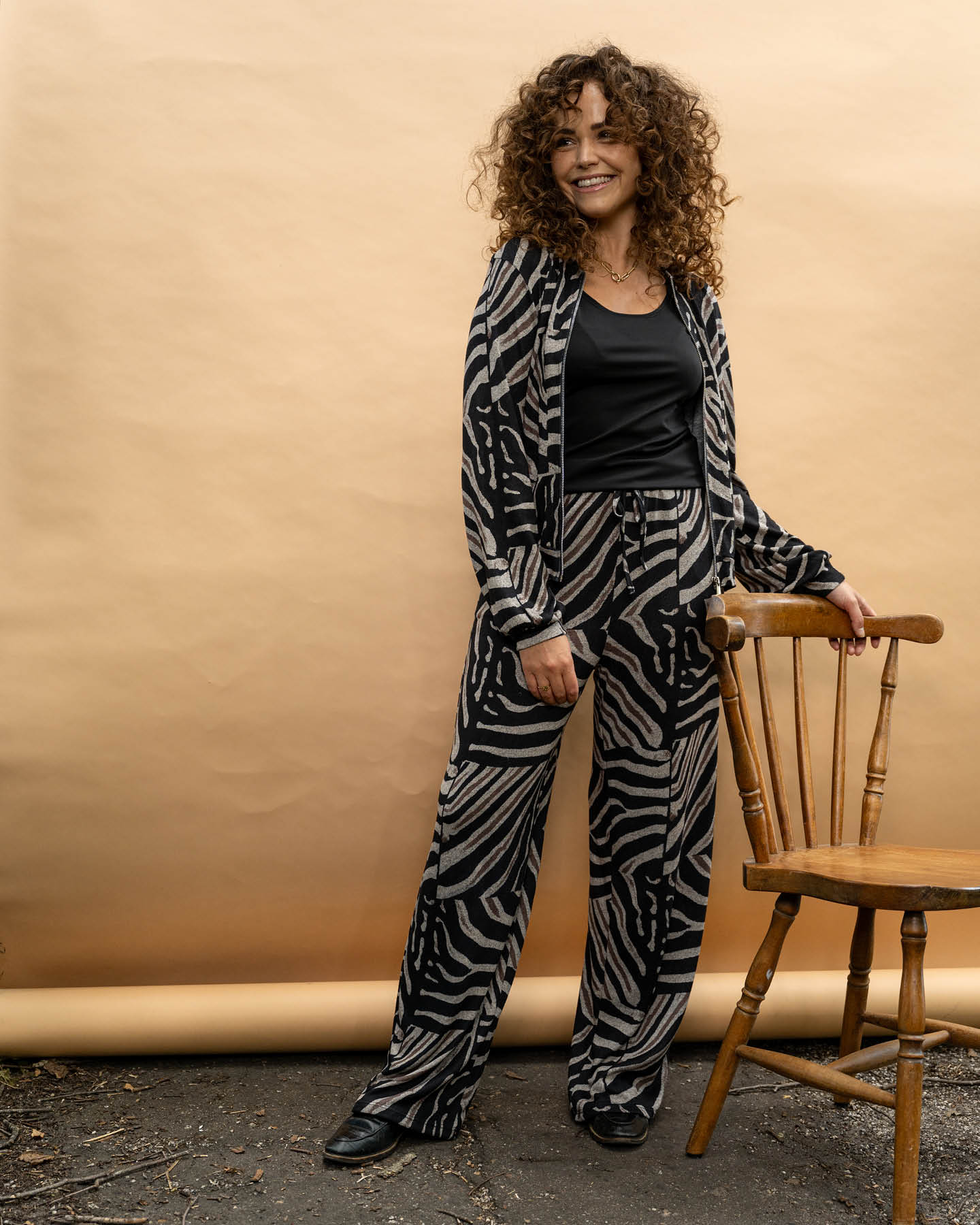Bomberjack - Bambi Patchwork zebra-FB | Zwart