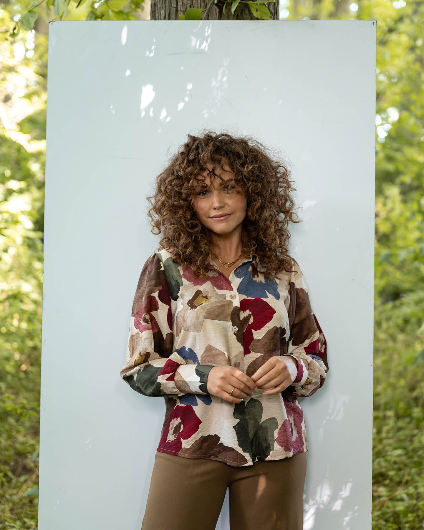 Blouse - Evita Bloem | Beige