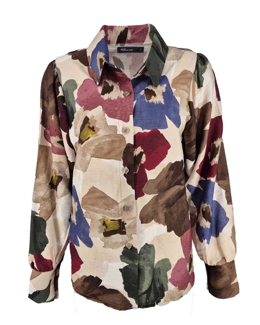 Blouse - Evita Bloem | Beige Tops & Blouses