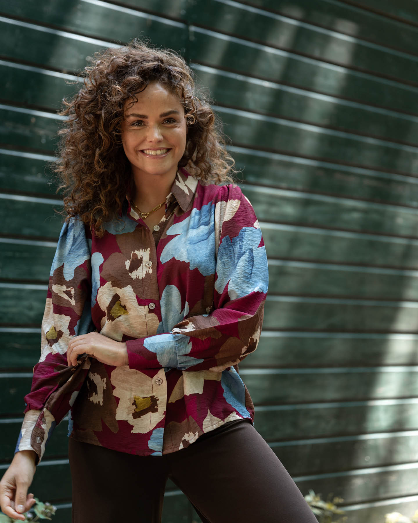 Blouse - Evita Bloem | Bordeaux