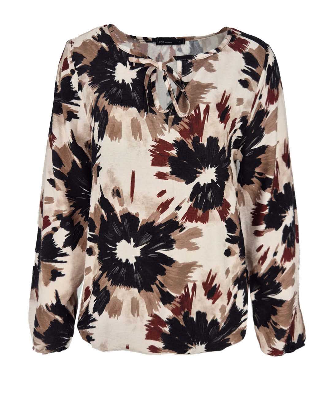 Blouson - Lexi Splash | Zwart Tops & Blouses
