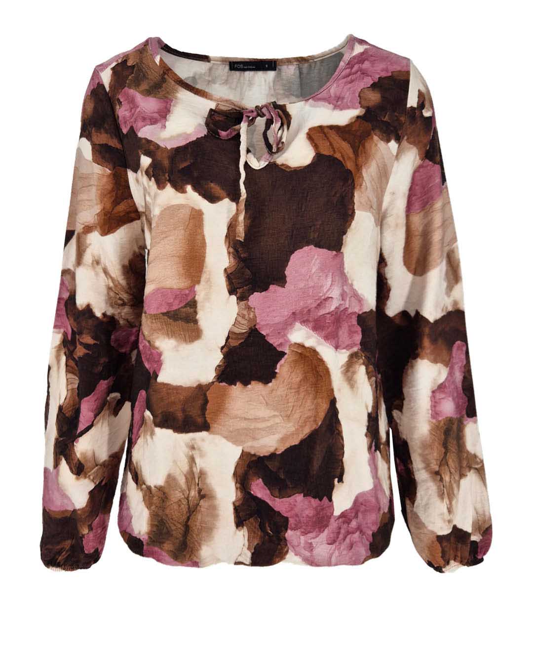 Blouson - Lexi Aqua Stones | Roze Tops & Blouses