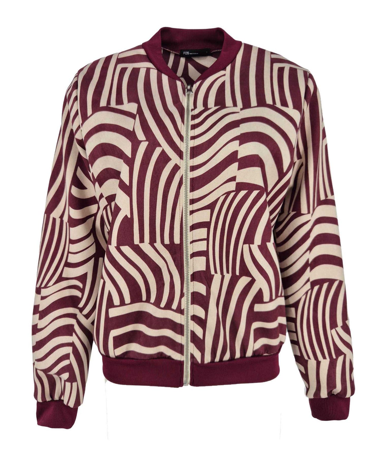 Bomberjack - Bambi Patchwork Lines | Bordeaux Jasjes