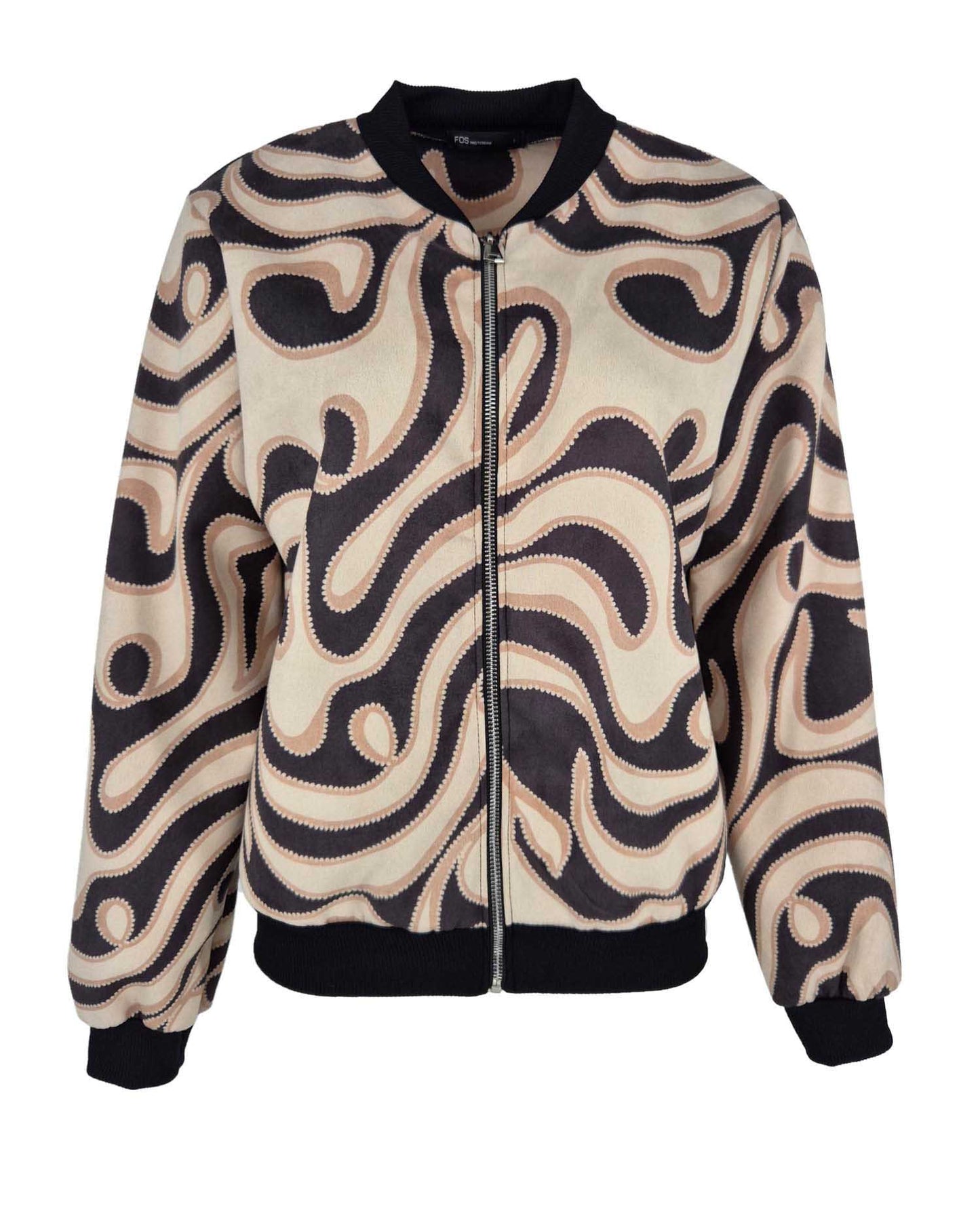 Bomberjack - Bambi Dot lines | Zwart Jasjes