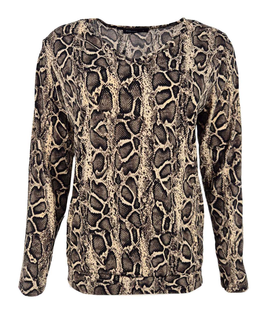 Top - Bella Slang-ET | Grijs Tops & Blouses