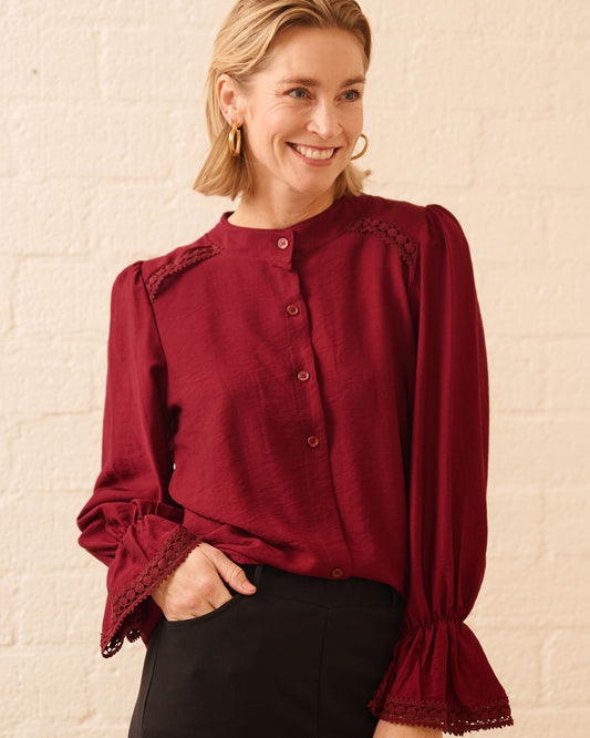 Blouse - Nina Uni | Bordeaux