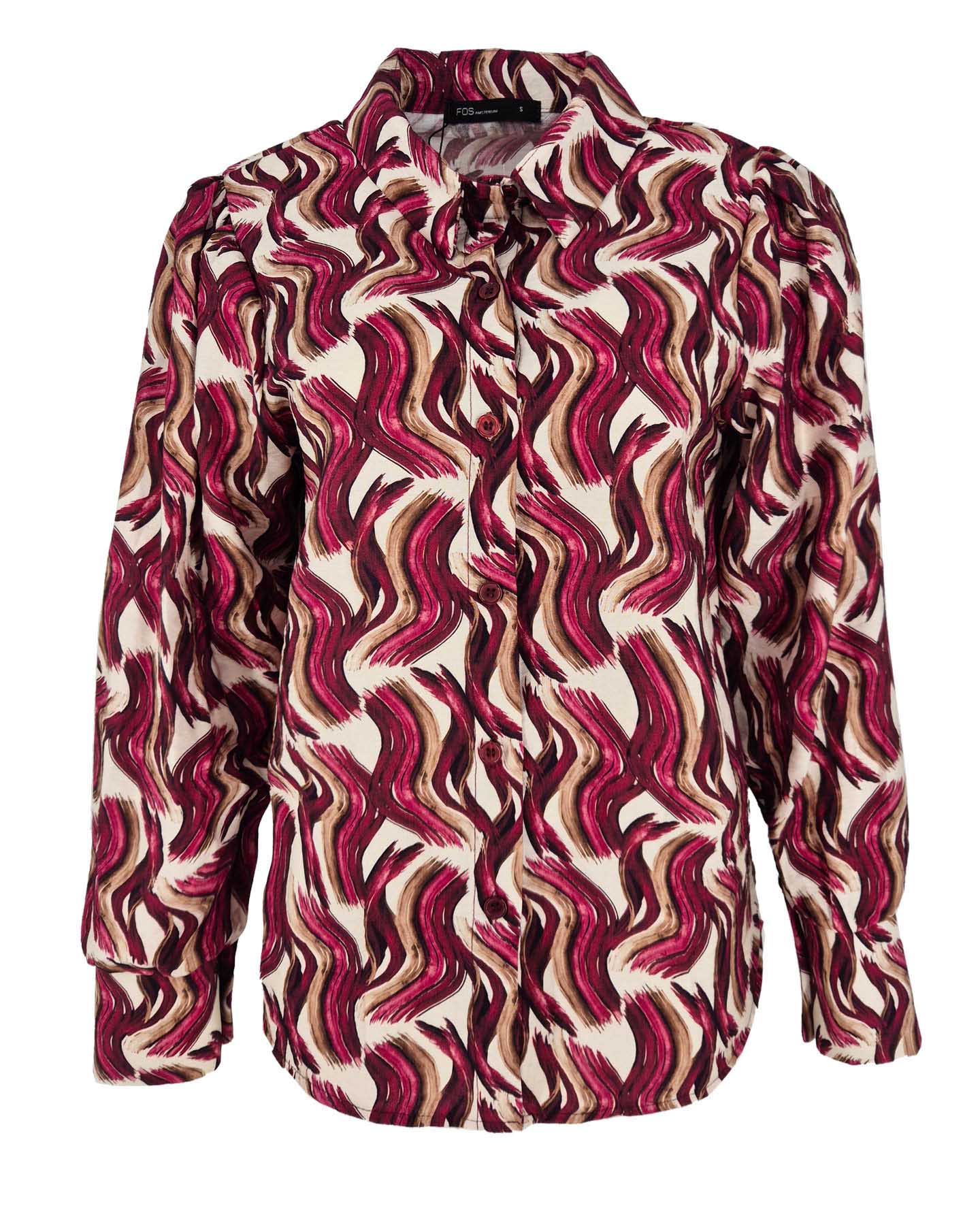 Blouse - Evita Artist lines | Bordeaux Tops & Blouses