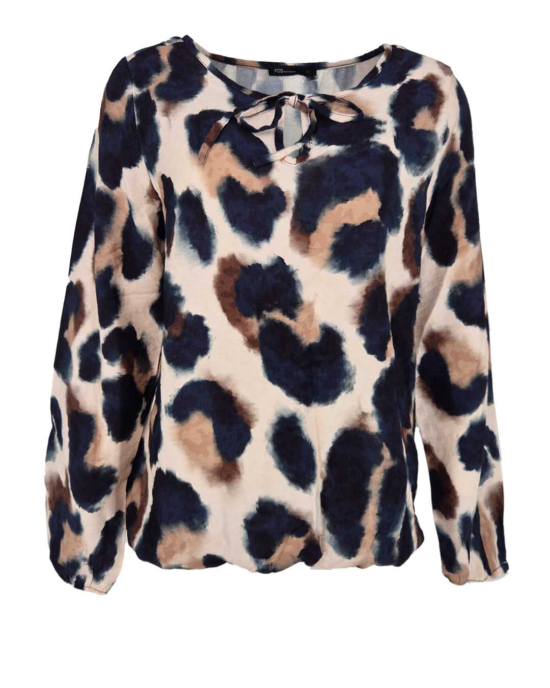 Blouson - Lexi Aqua Panter | Navy Tops & Blouses