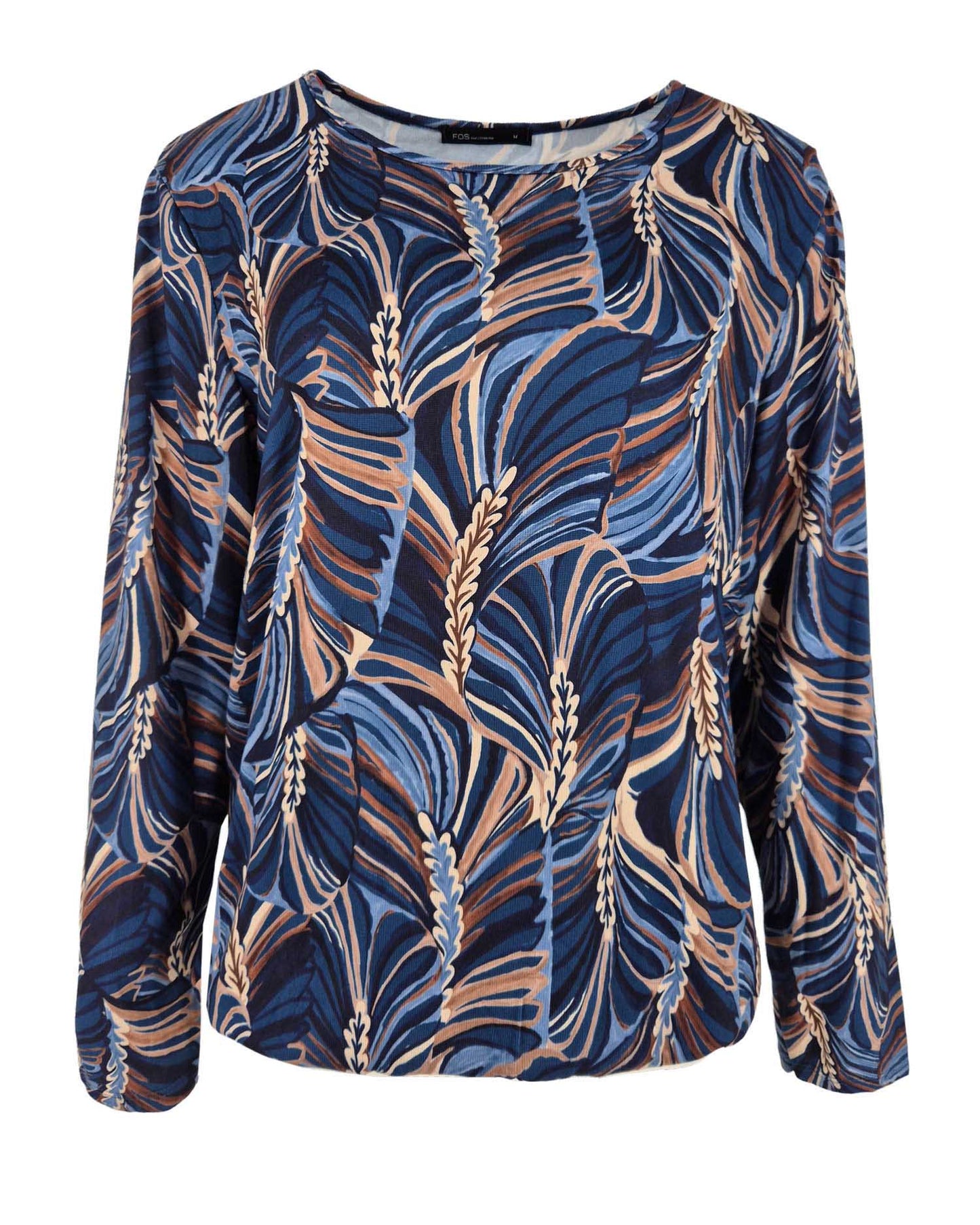 Top - Sisi Feather Line-FB | Navy Tops & Blouses