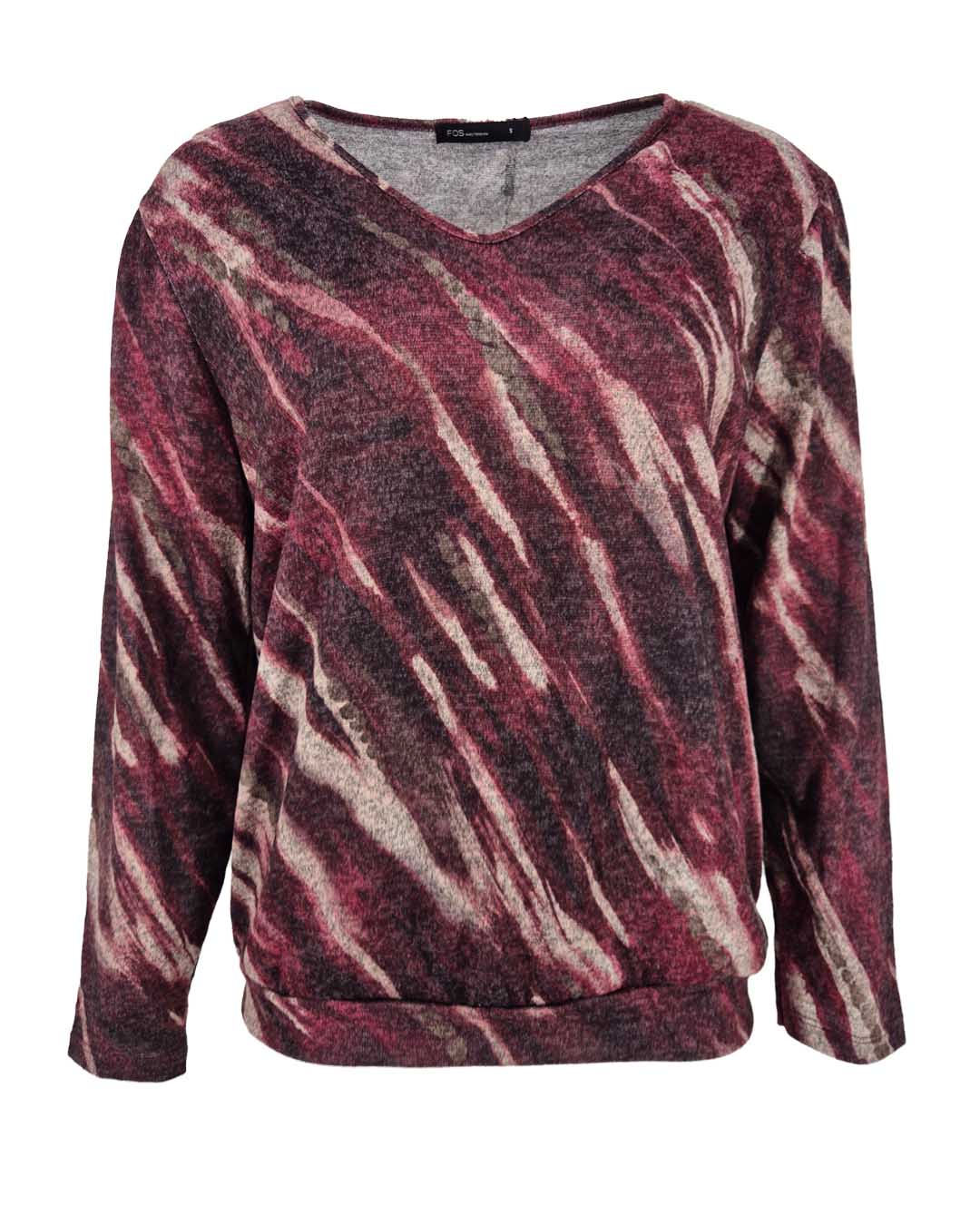 Top - Bella Tilted-FB | Bordeaux Tops & Blouses