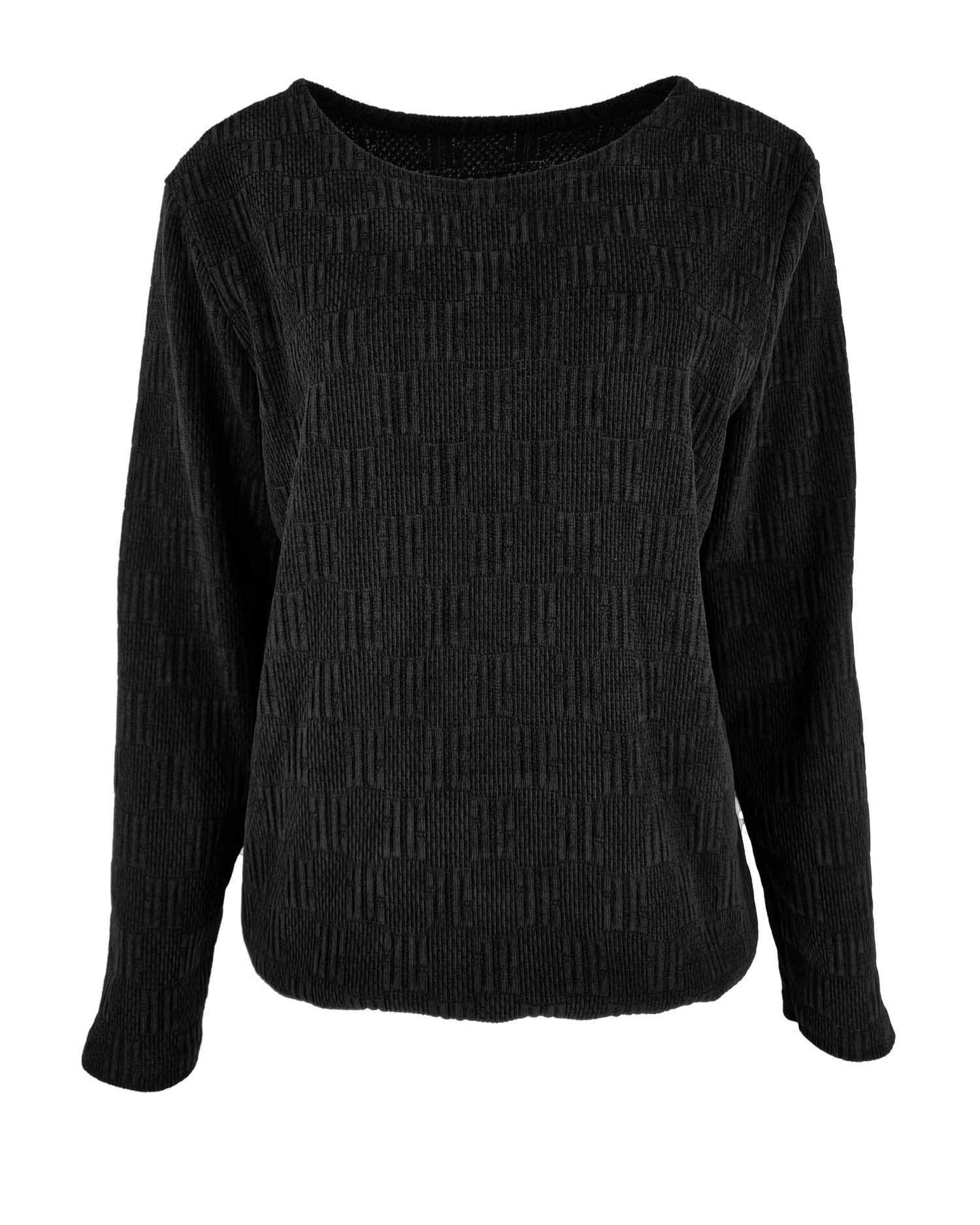 Top - Sisi Jacquard | Zwart Tops & Blouses