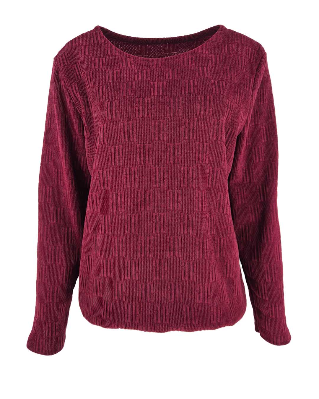 Top - Sisi Jacquard | Bordeaux Tops & Blouses