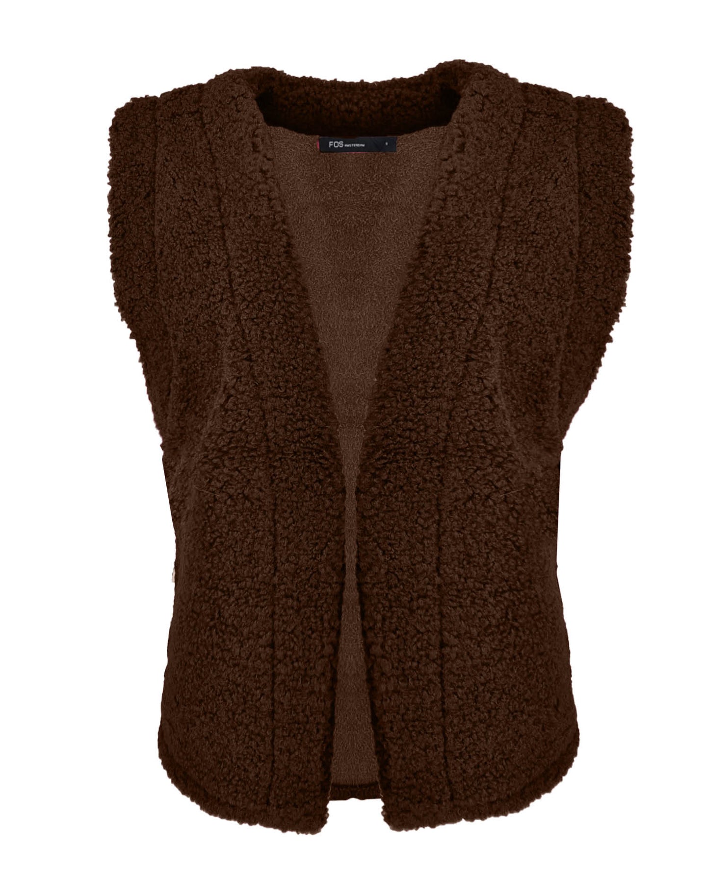 Gilet - Margriet Teddie Suede | Bruin