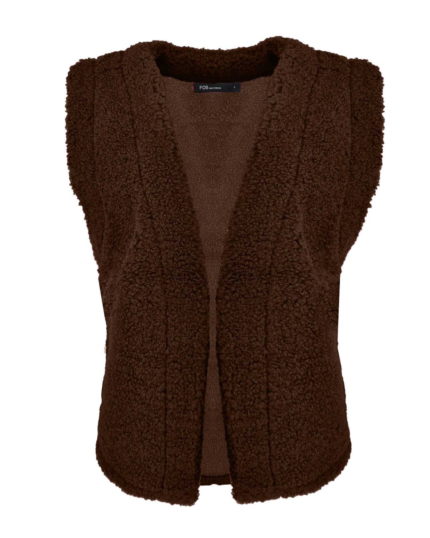 Gilet - Margriet Teddie Suede | Bruin Gilets