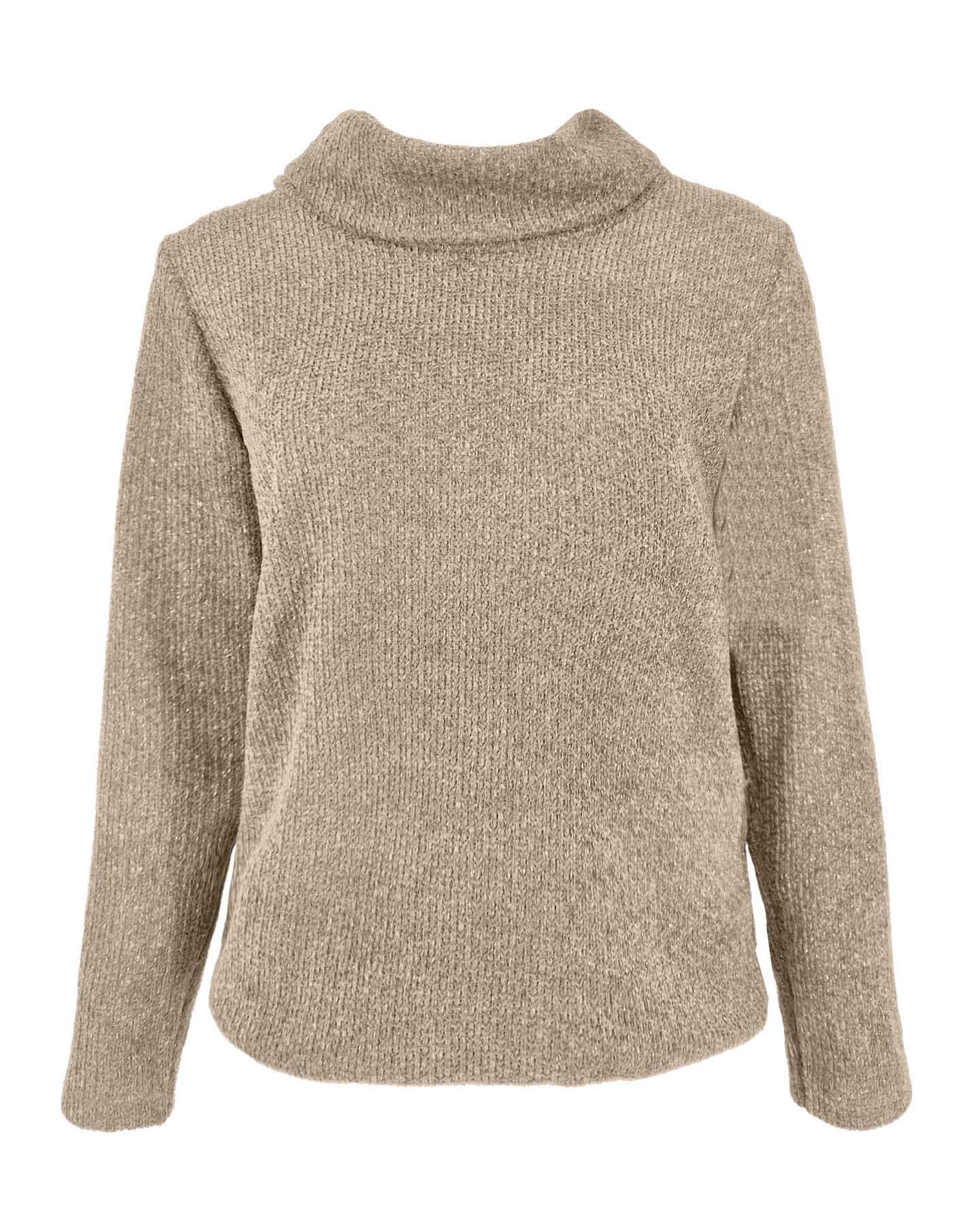 Top - Nico Soft lurex | Beige Tops & Blouses