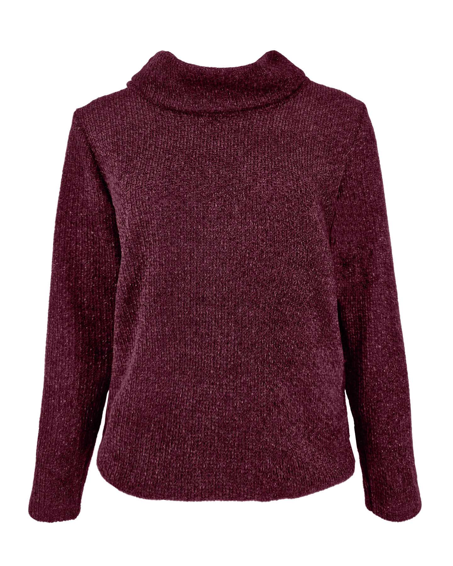 Top - Nico Soft lurex | Bordeaux Tops & Blouses