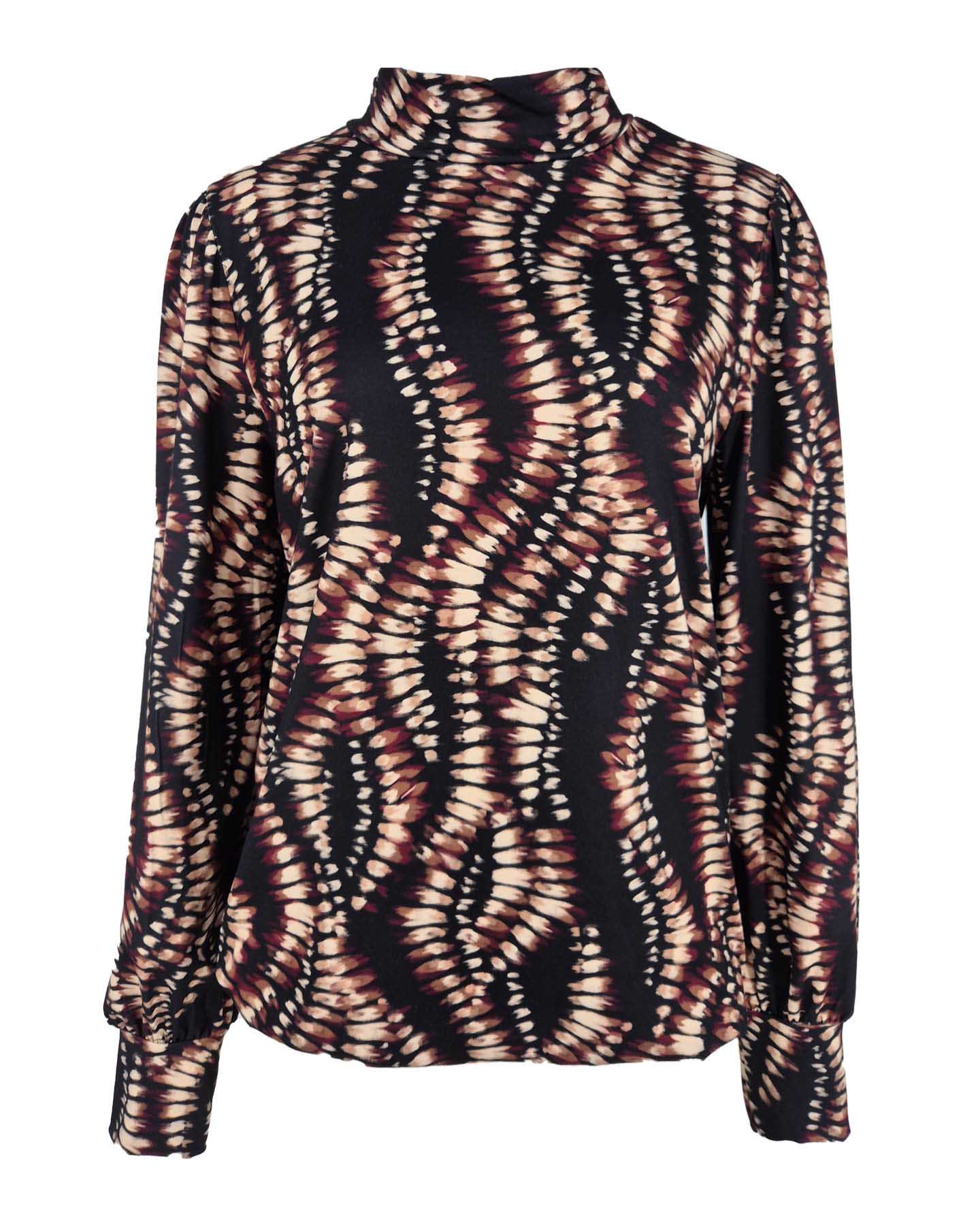 Top - Adina Rhythm-FB | Zwart Tops & Blouses