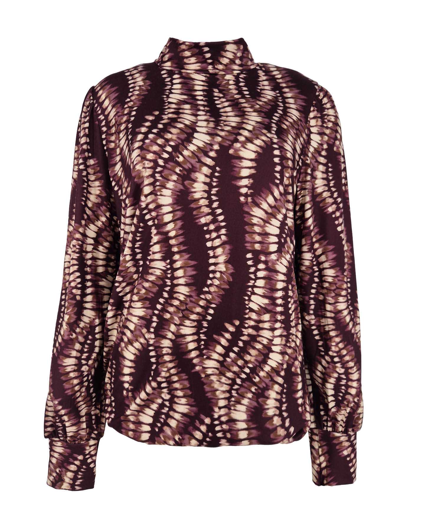 Top - Adina Rhythm-FB | Beaujolais Tops & Blouses