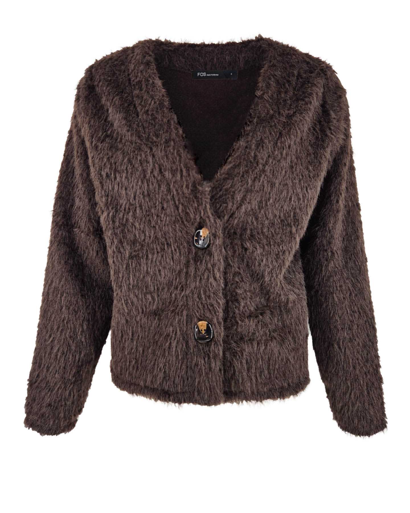 Vest - Reina Beaver | Bruin Vesten & Truien