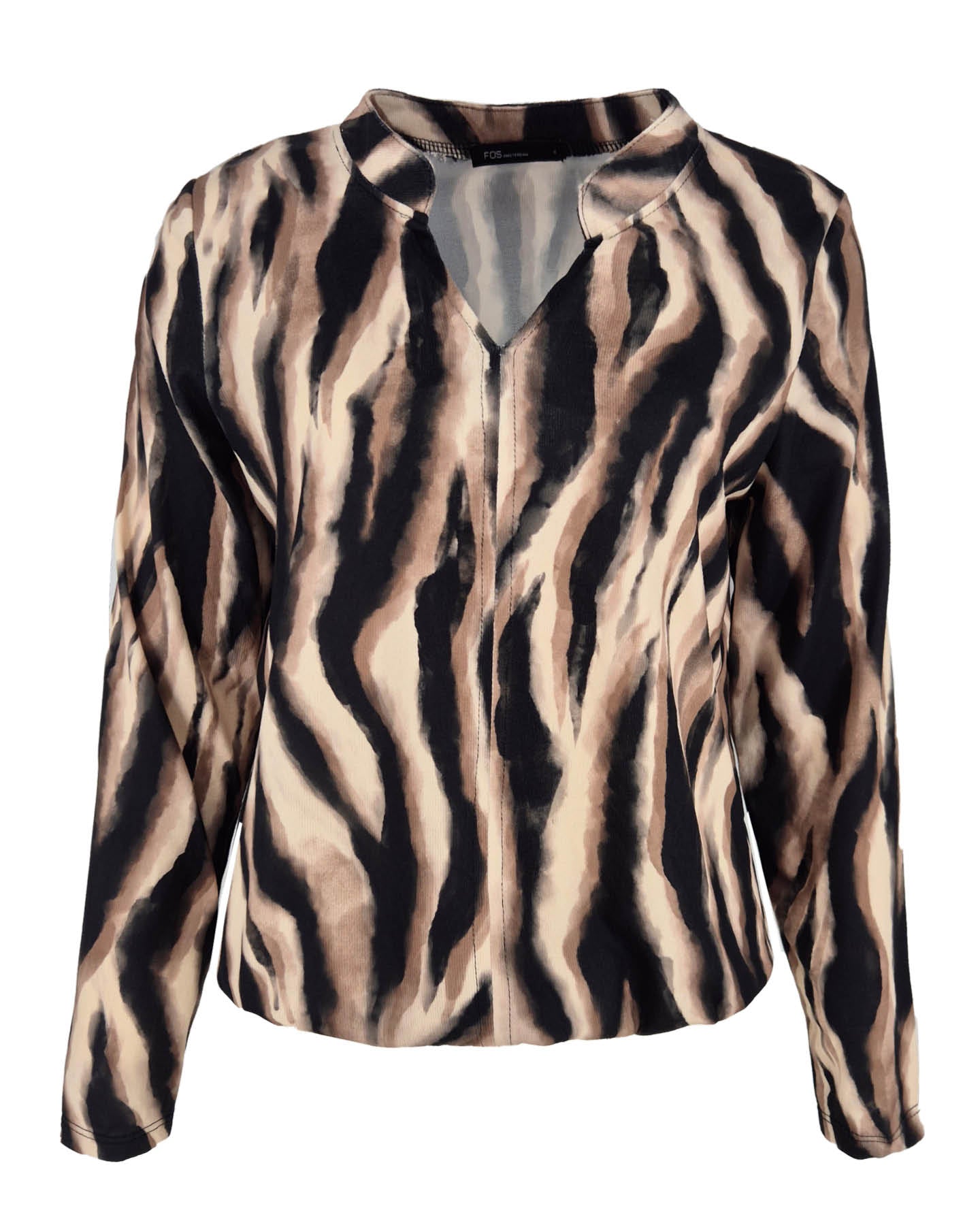 Top - Didi Zebra Faded-FB | Zwart