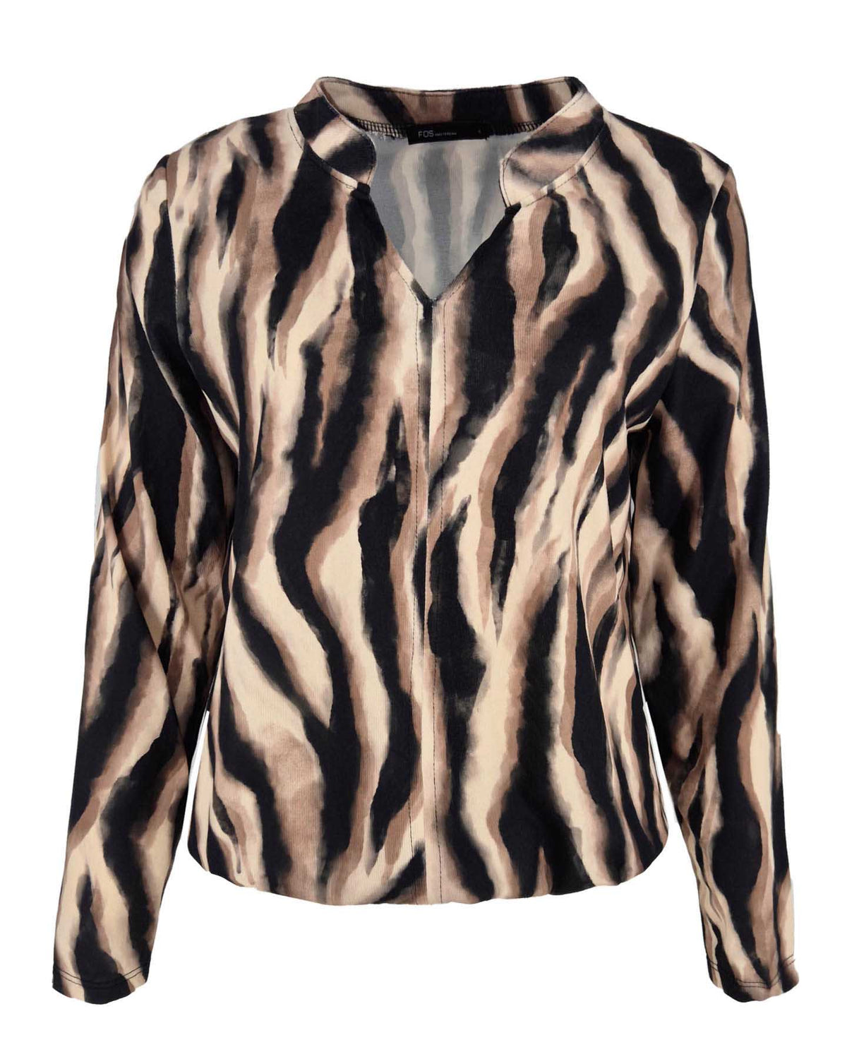 Top - Didi Zebra Faded-FB | Zwart