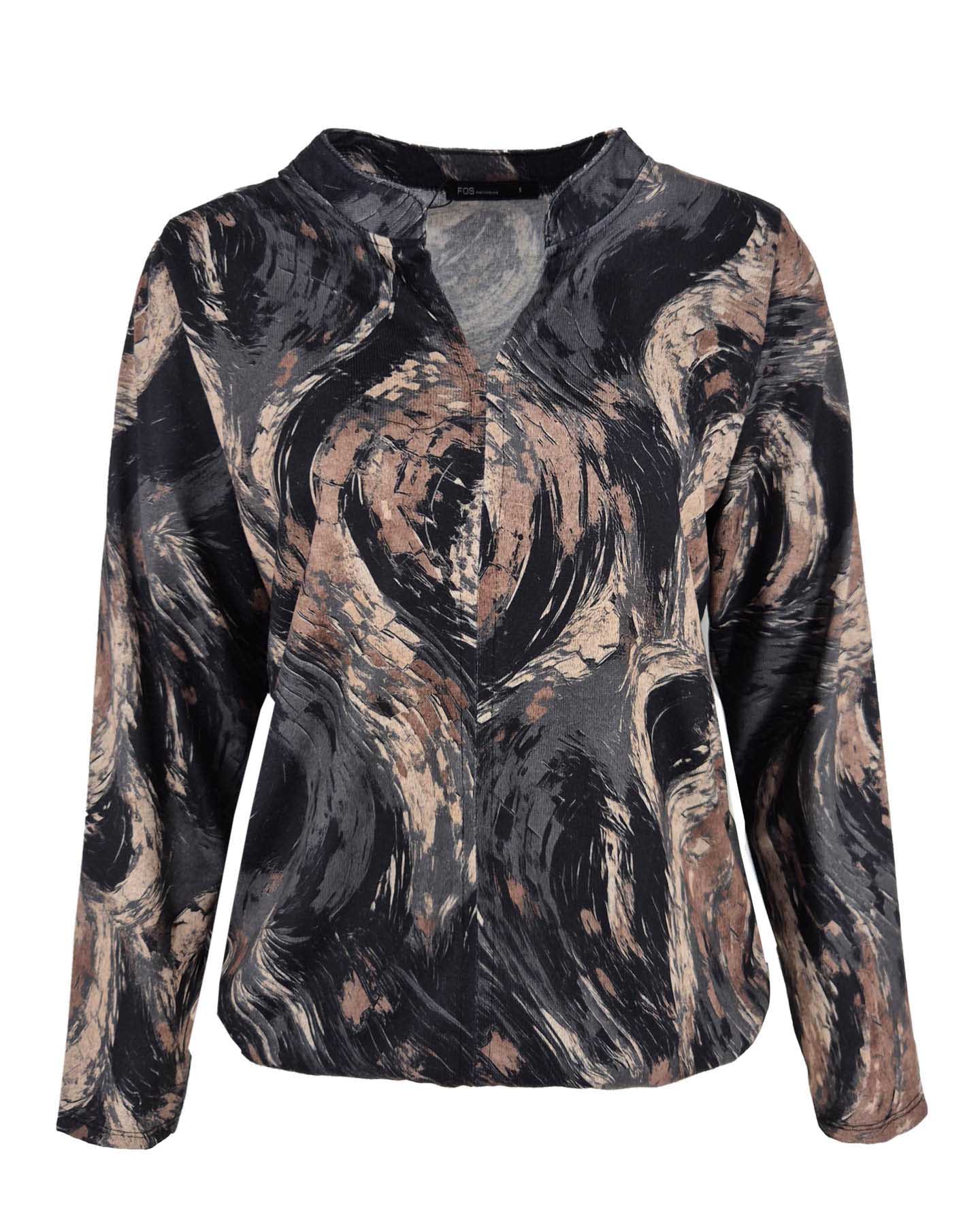 Top - Didi Starry Night-FB | Zwart Tops & Blouses