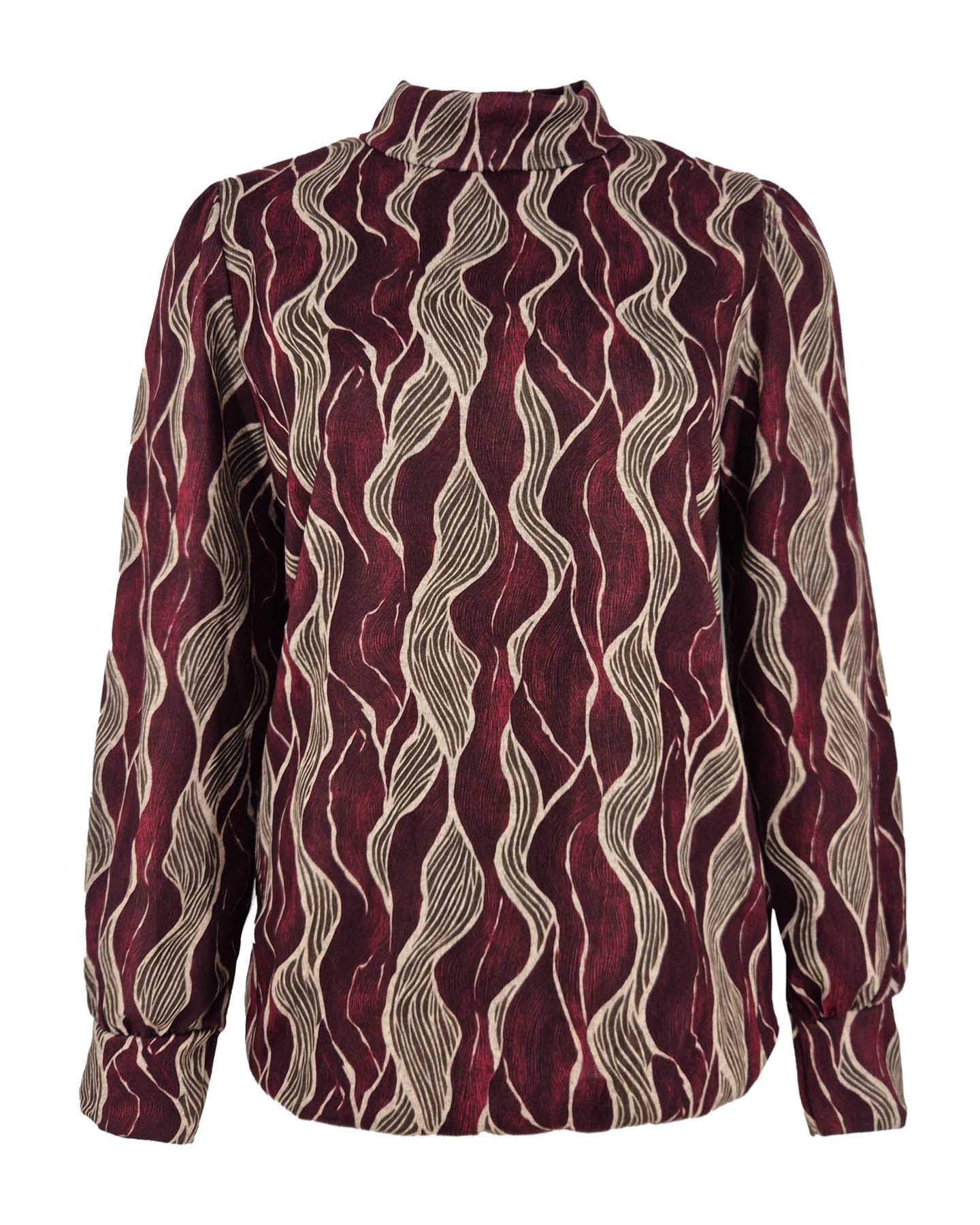 Top - Adina Nori-FB | Bordeaux Tops & Blouses