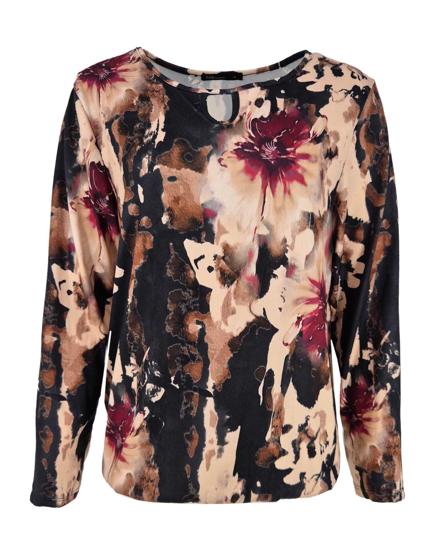 Top - Mimi Waterlelie-FB | Zwart Tops & Blouses