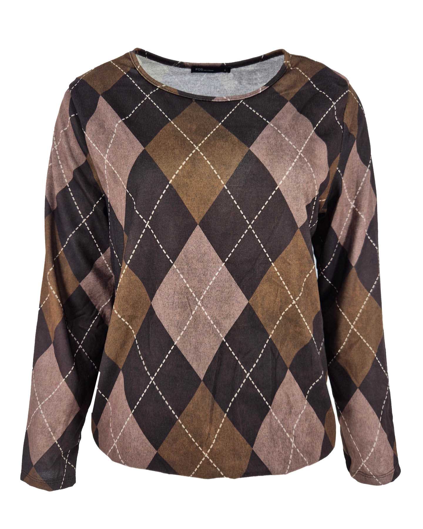 Top - Sisi Ruit-FB | Bruin Tops & Blouses