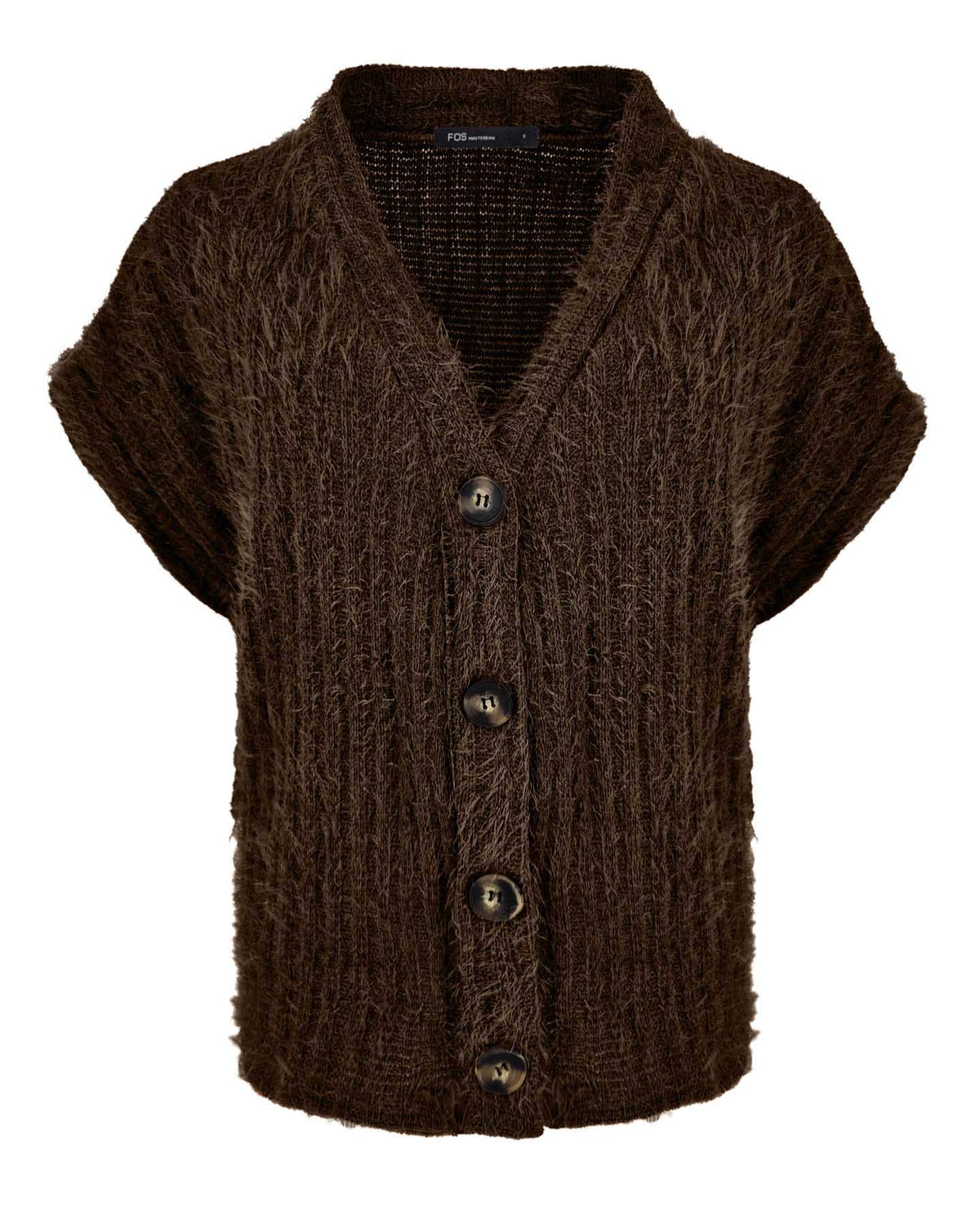 Vest - Scarlet Fluffy Chenille | Bruin