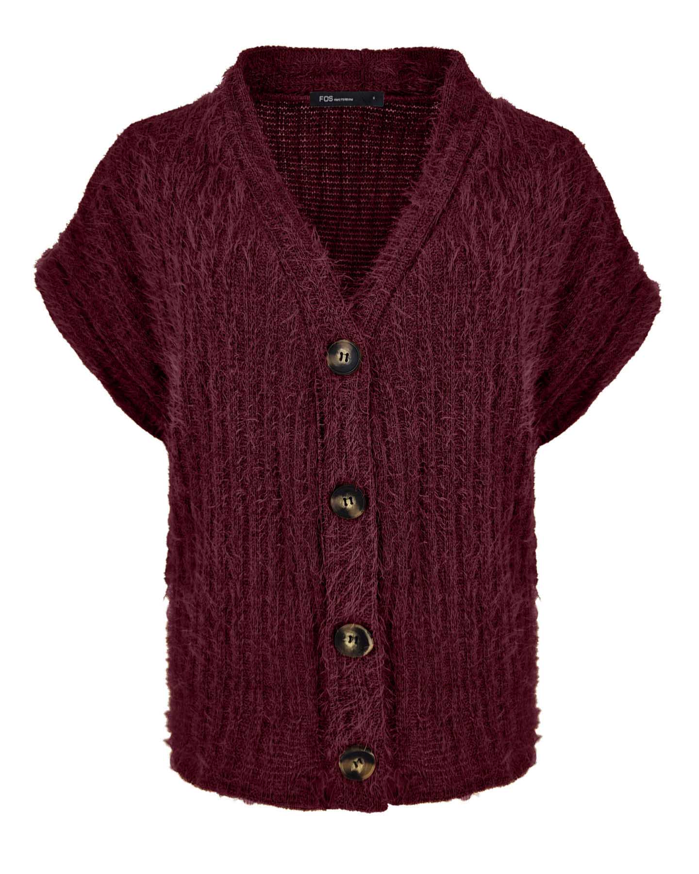 Vest - Scarlet Fluffy | Beaujolais Vesten & Truien