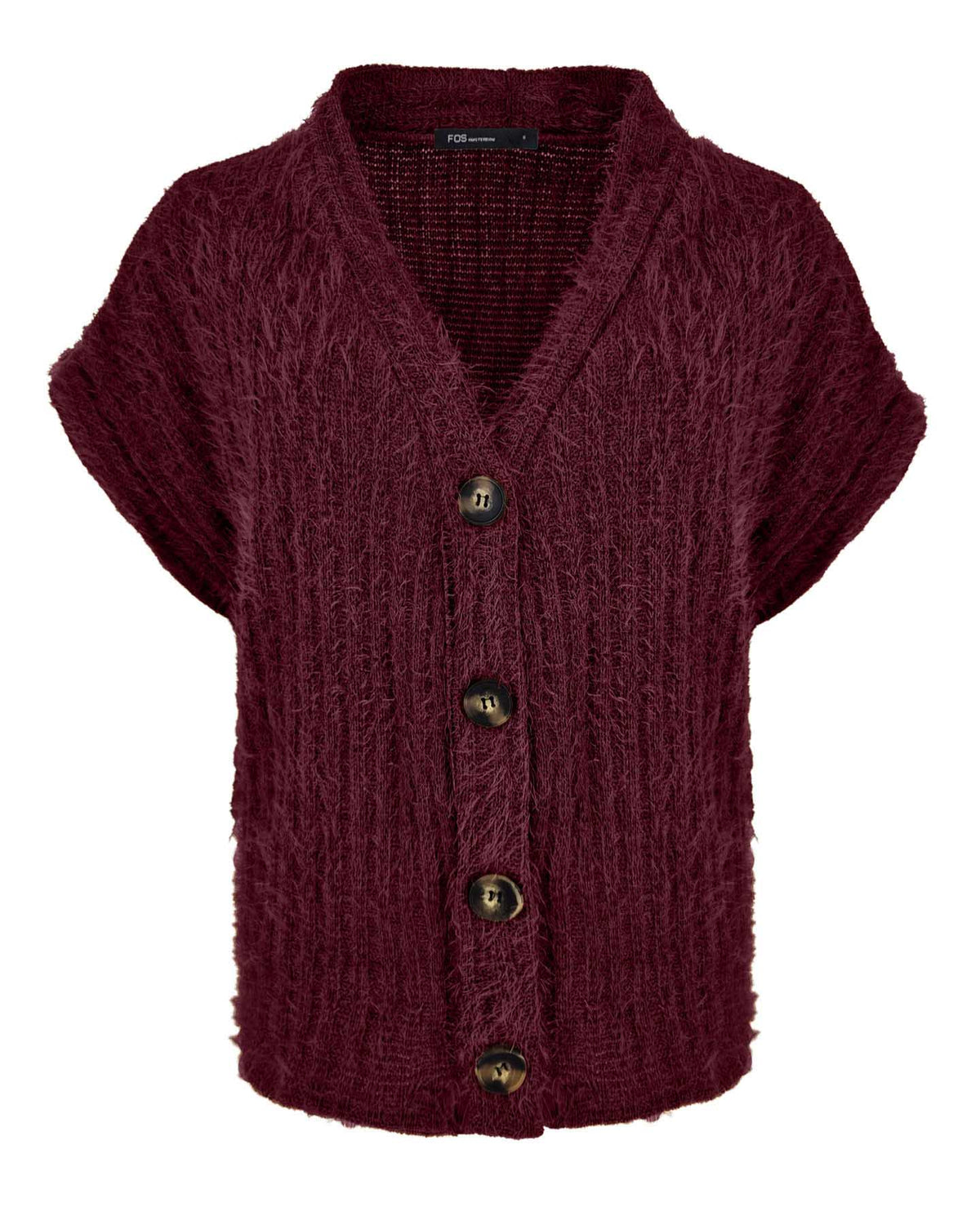Vest - Scarlet Fluffy Chenille | Beaujolais
