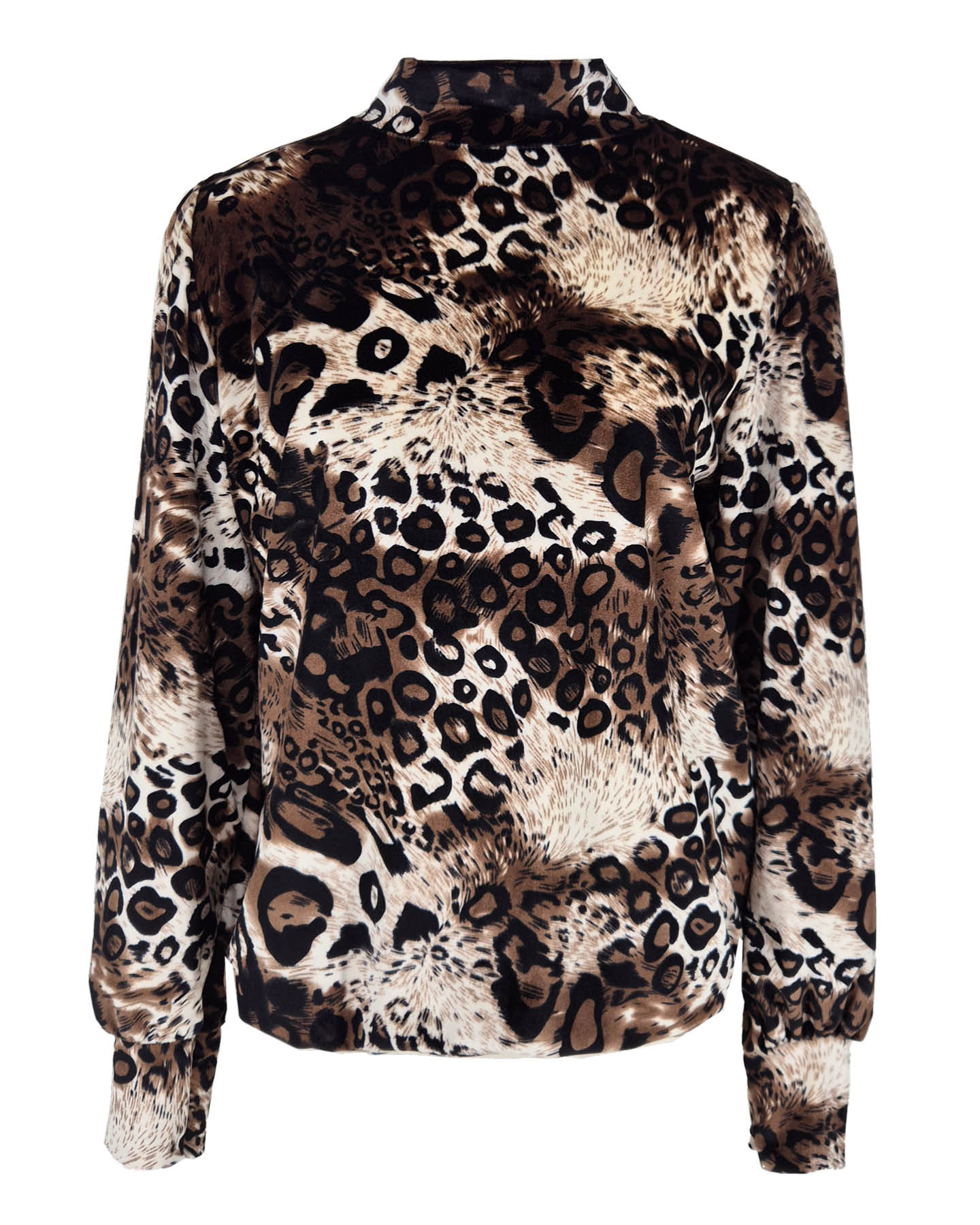 Top - Adina Mix velours | Bruin