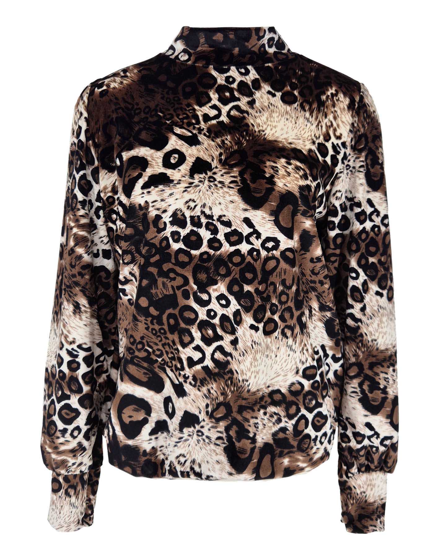 Top - Adina Mix velours | Bruin Tops & Blouses