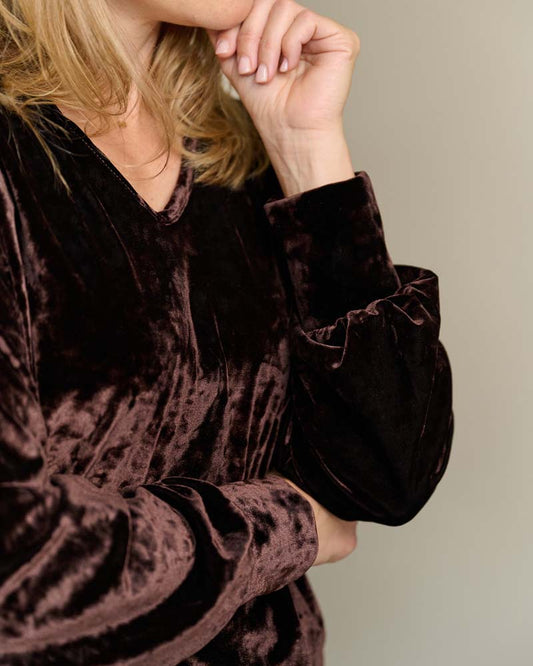 Top - Bella Velours | Bruin