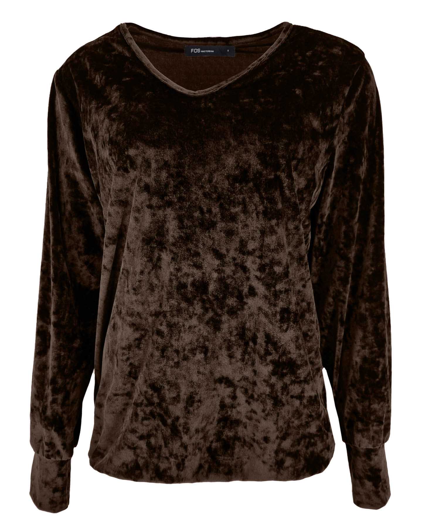 Top - Bella Velours | Bruin Tops & Blouses
