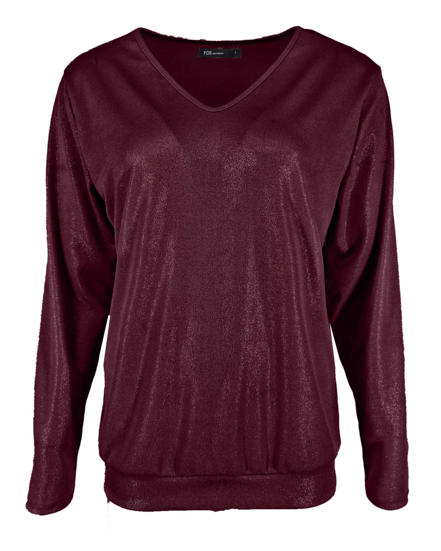 Top - Bella Glossy | Beaujolais Tops & Blouses