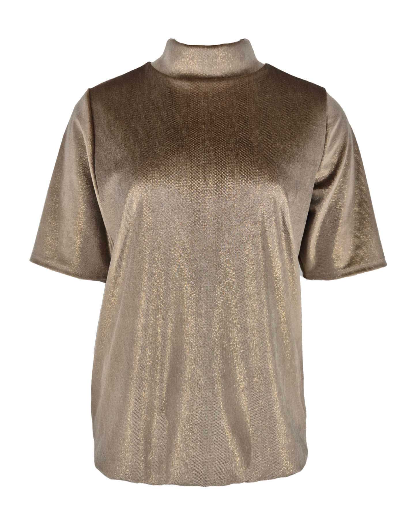 Top - Adina Velours lurex | Champagne Tops & Blouses
