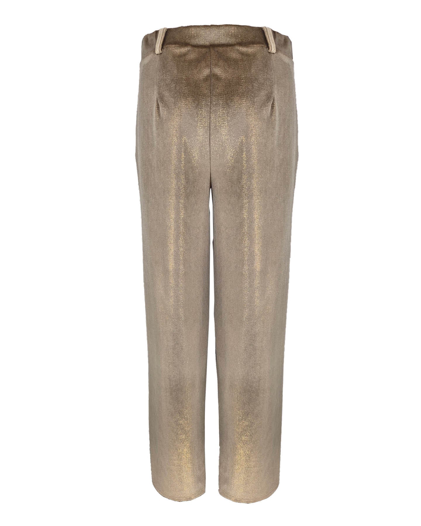 Broek - Bentha Velours lurex | Champagne