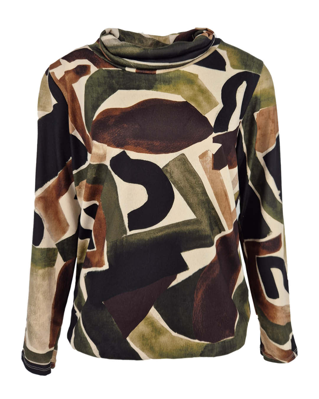 Blouson Nico Army met grafisch shape dessin